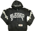 Blackberry long sleeve zip up hoodie - Blessed Sinner Shop