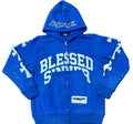 Royal Berry long sleeve zip up hoodie - Blessed Sinner Shop