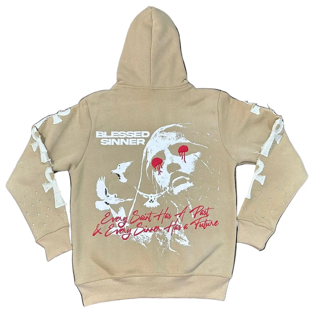 Pina Colada long sleeve zip up hoodie - Blessed Sinner Shop