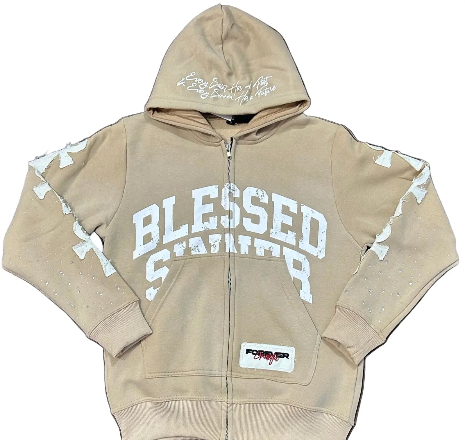 Pina Colada long sleeve zip up hoodie - Blessed Sinner Shop