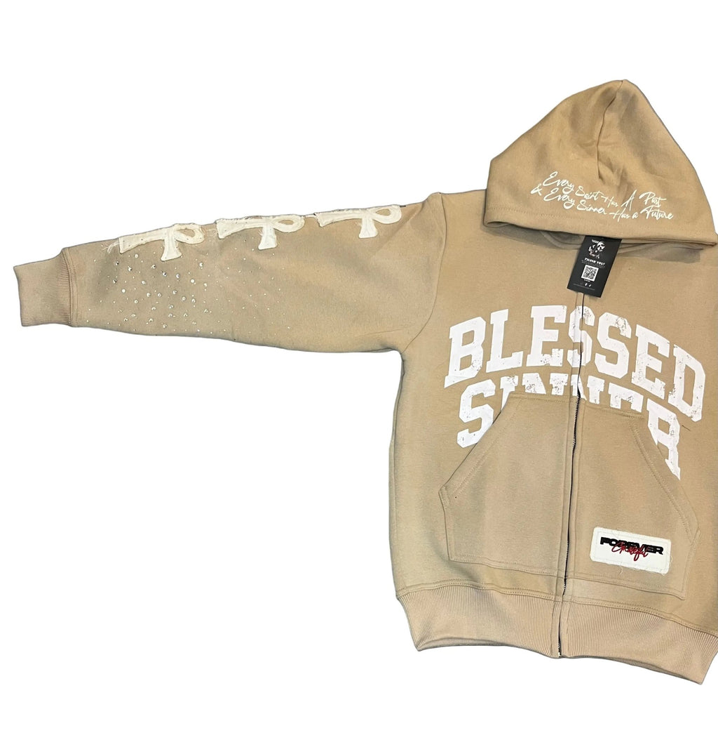 Pina Colada long sleeve zip up hoodie - Blessed Sinner Shop