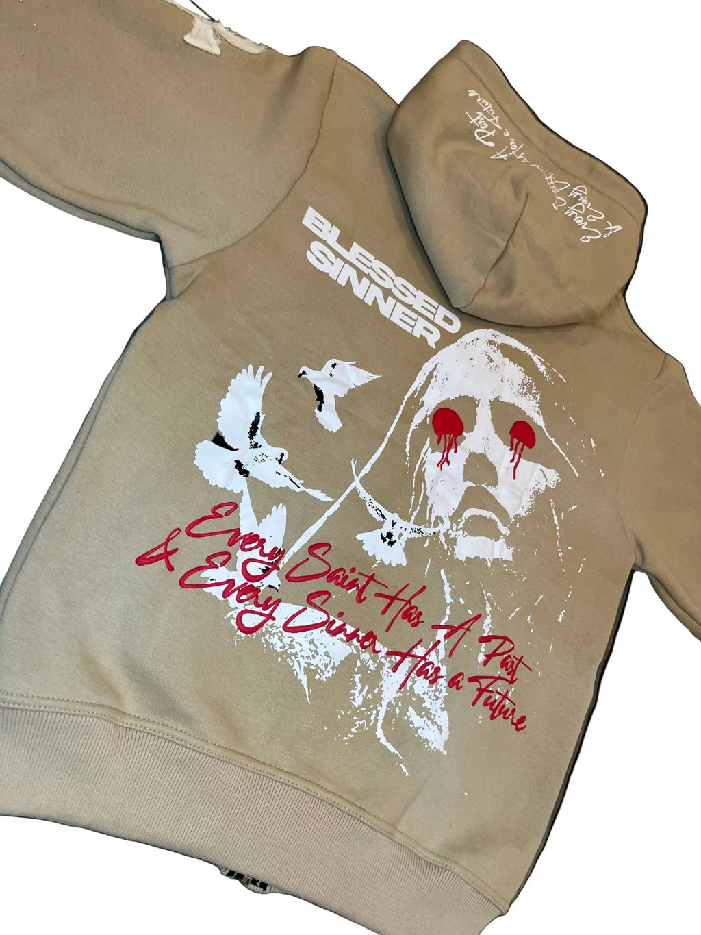 Pina Colada long sleeve zip up hoodie - Blessed Sinner Shop