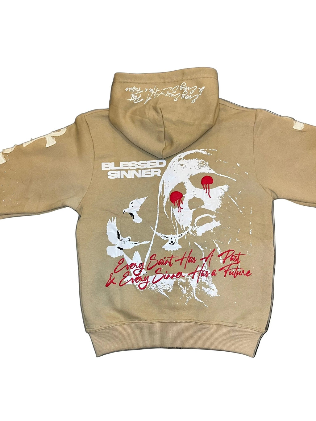 Pina Colada long sleeve zip up hoodie - Blessed Sinner Shop