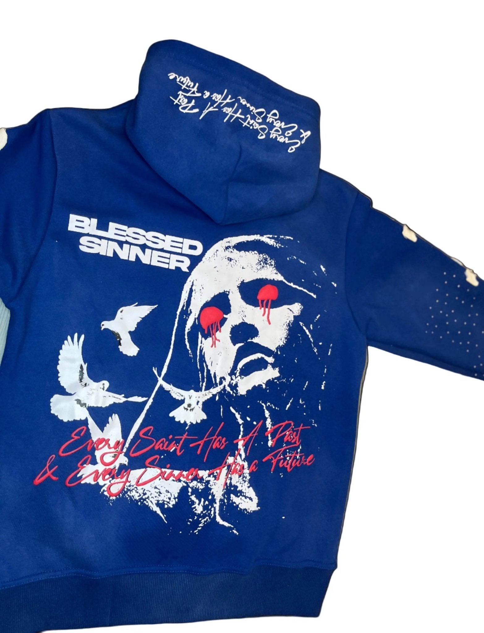 Royal Berry long sleeve zip up hoodie - Blessed Sinner Shop