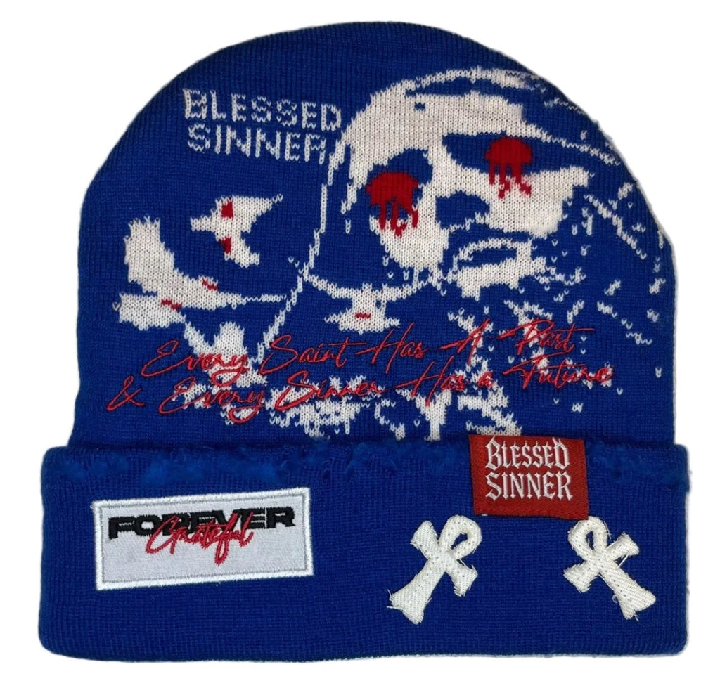 Blessed Sinner Beanie - Unisex Fashion Cozy Winter Wear - Blessed Sinner Shop